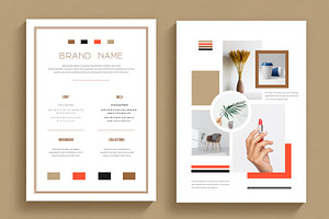 Brand Moodboard Design, a Stationery Template by MightyDesign