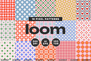Geometric Jacquard Pixel Pattern, a Pattern Graphic by likorbut (Thumbnail 1 of 11)