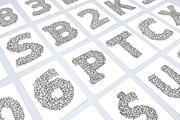 Vector Leaf Alphabet [Vector], an Object Graphic by Chuhastock (Thumbnail 6 of 12)