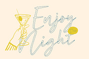 Mansier Dashed, a Script Font by Craft Supply Co. (Thumbnail 2 of 8)