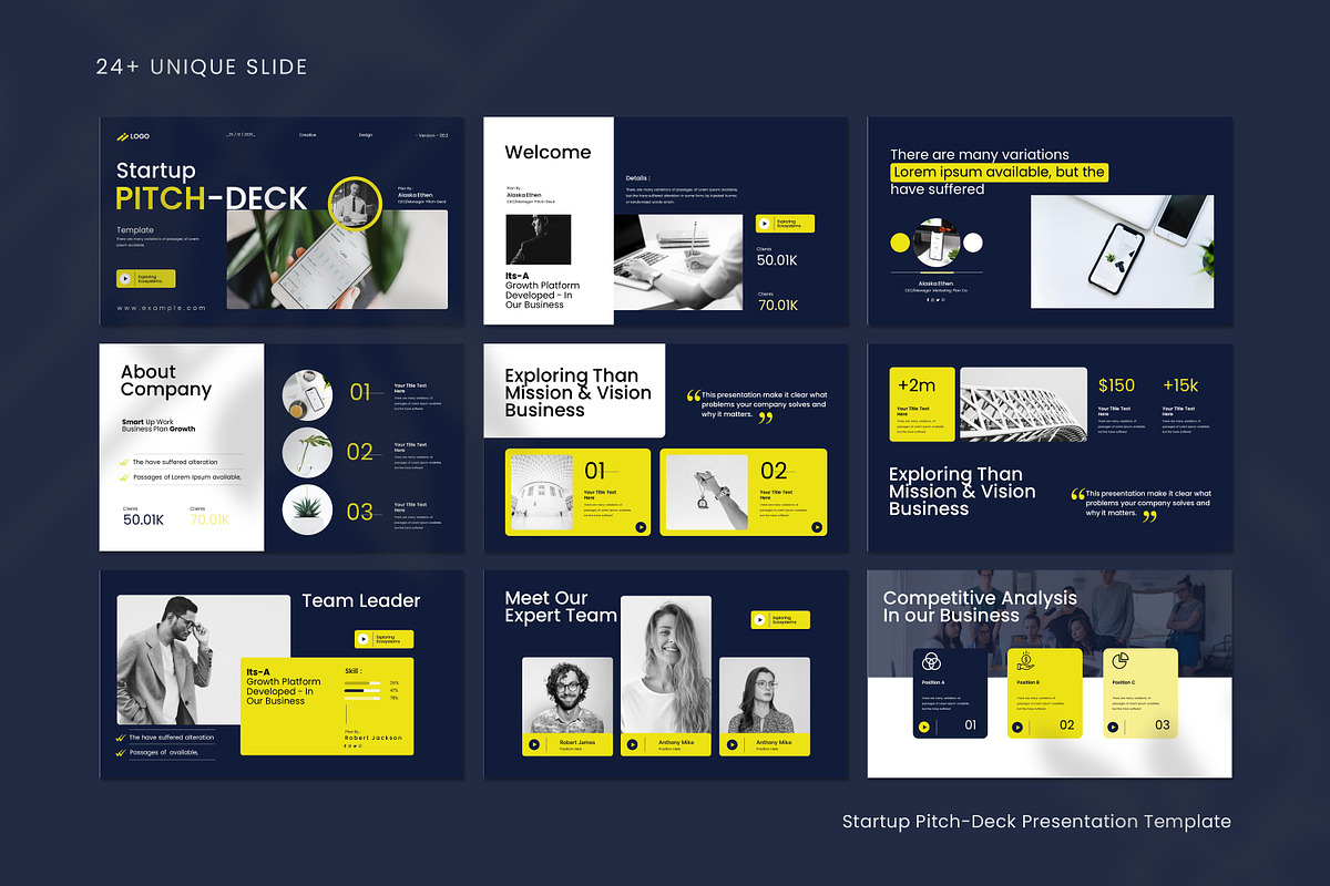 Startup Pitch-Deck Presentation, a Presentation Template by Creative-Work (Photo 5 of 9)