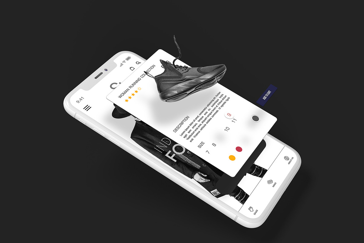 iPhone X Multilayer Mockup Set, an iPhone Mockup by Seven Lights (Photo 12 of 13)