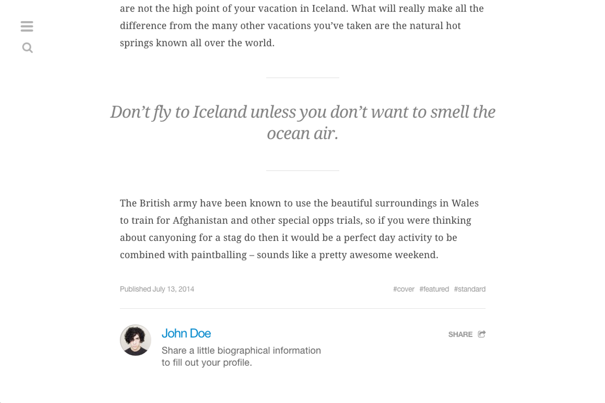 Imago - WordPress Theme, a WordPress Template by North Ninja (Photo 5 of 5)