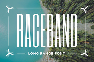 Raceband Ultra Condensed Typeface