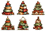 Christmas Tree Clipart, an Illustration by Daily.Designs (Thumbnail 5 of 5)