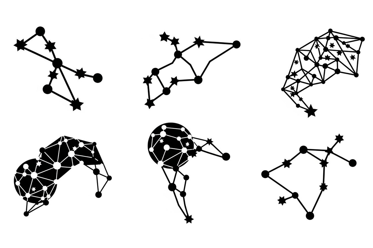 Stars and Constellation Silhouette, a Graphic by Artivon (Photo 6 of 13)