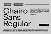 ChairoSans, a Sans Serif Font by Propertype (Thumbnail 1 of 14)