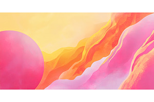 Surreal Abstract Landscape with, an Illustration by Lermont51