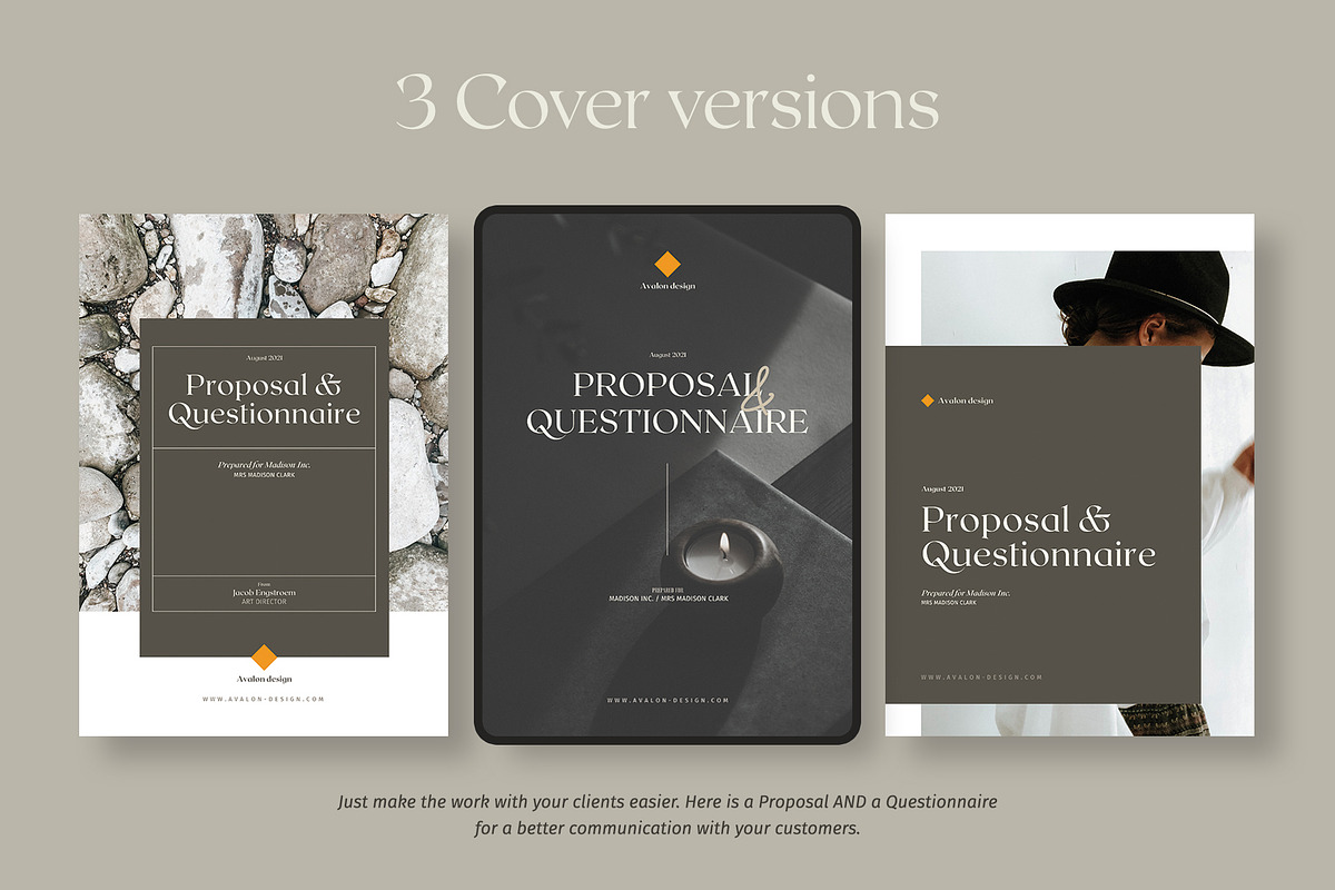 Proposal & Questionnaire for CANVA, a Brochure Template by Imagination Area (Photo 4 of 18)