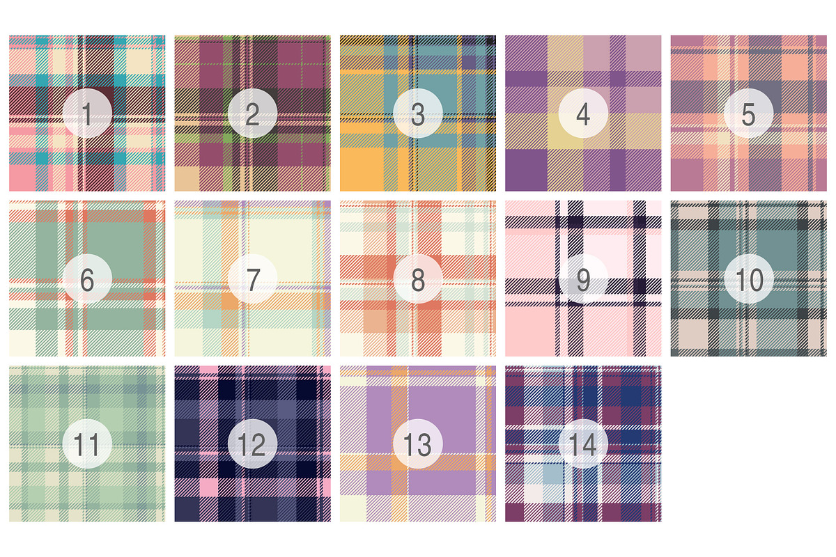 #264 Vintage Plaids, a Pattern Graphic by Plaid4You (Photo 2 of 5)