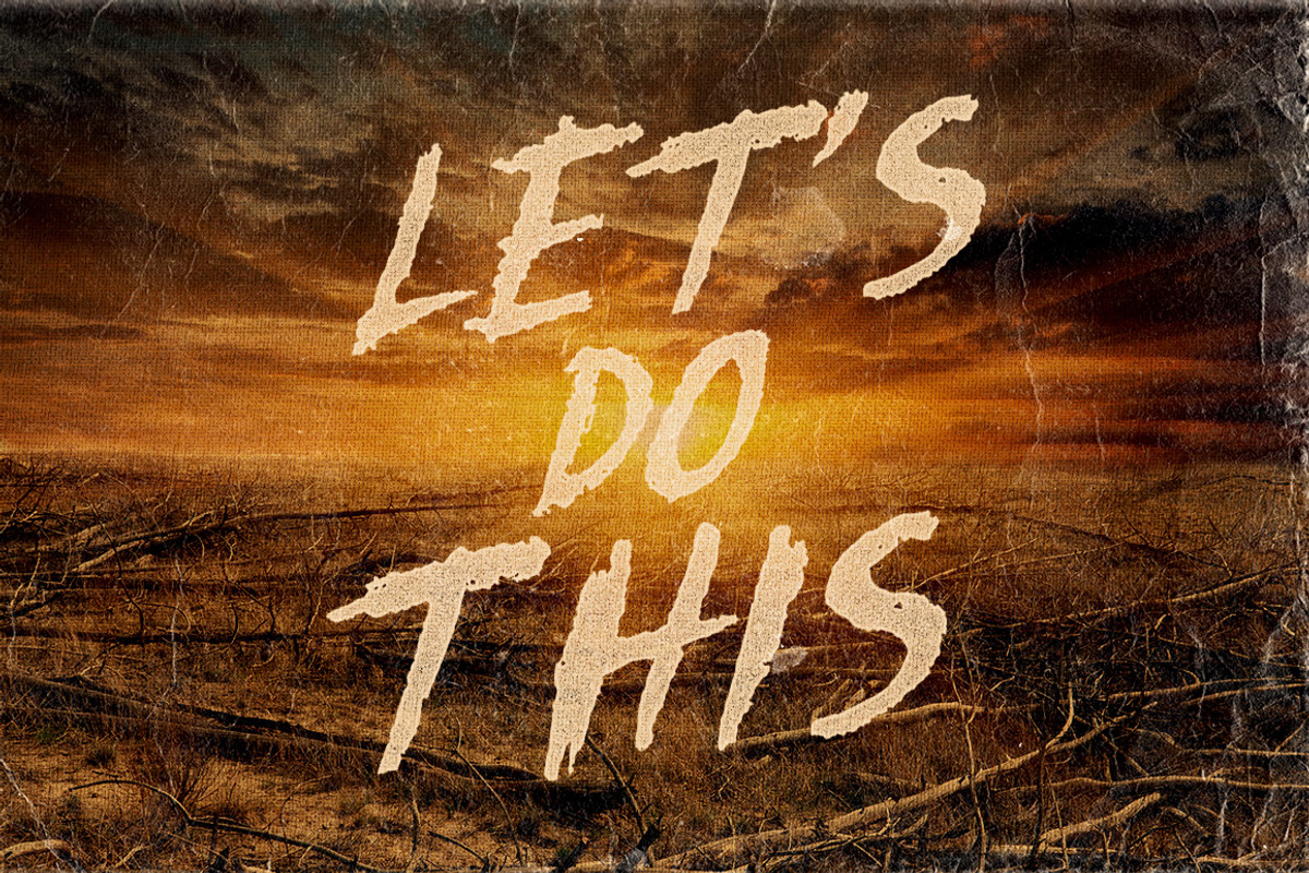 Let's Do This Custom Font preview 3