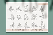 Woman Working at Home Office, a Branding & Logo Template by velychko.ua (Thumbnail 7 of 12)