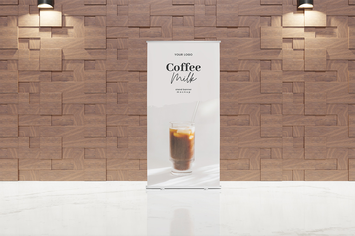 Standing banner Roll up Mockup, a Mockup by mojojojo97 (Photo 2 of 6)
