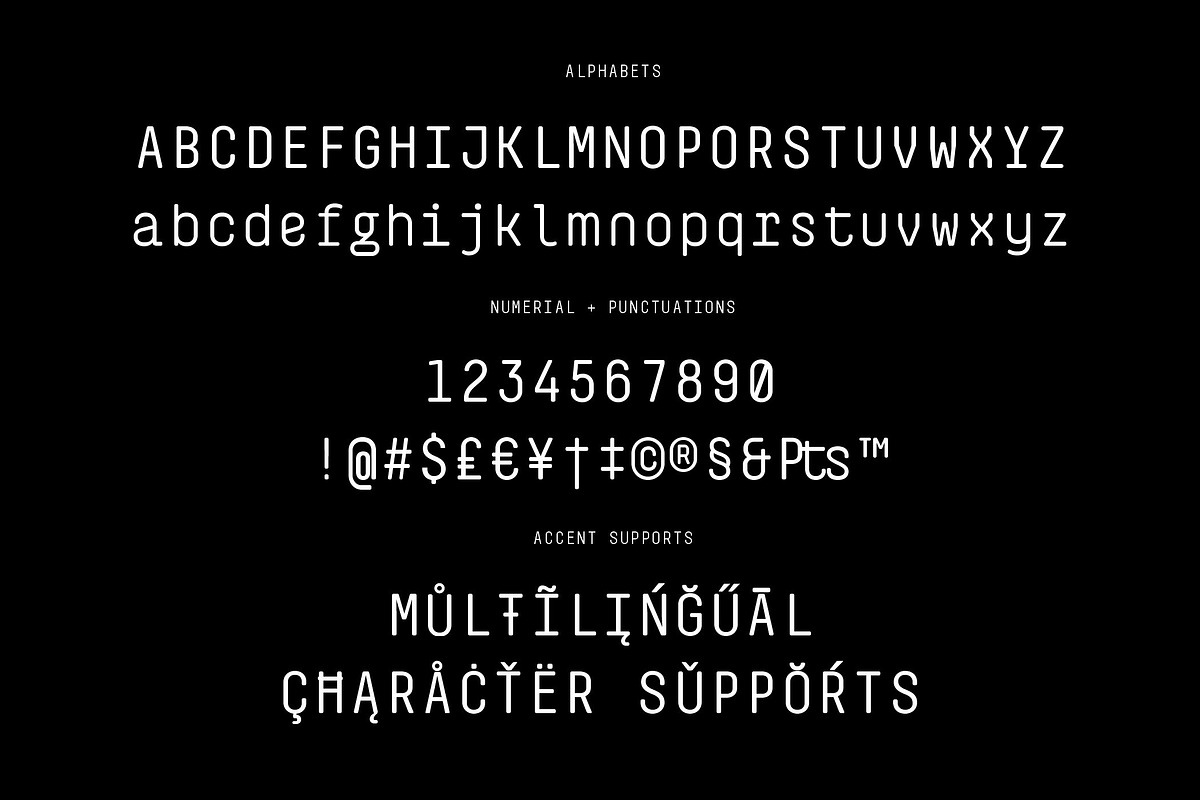Monofrik Font, a Sans Serif Font by Glyphminds Studios (Photo 10 of 10)