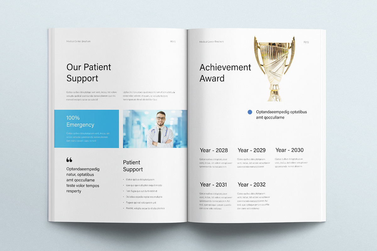 Medical Research Center Template, a Brochure Template by E-Type (Photo 6 of 7)