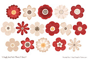 Christmas Flowers Clipart, an Illustration by Amanda Ilkov (Thumbnail 3 of 4)