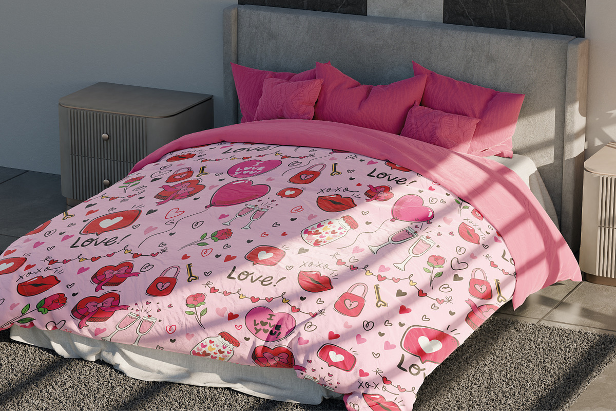 Love Pattern - Vector EPS, a Pattern Graphic by rix_designs (Photo 7 of 10)