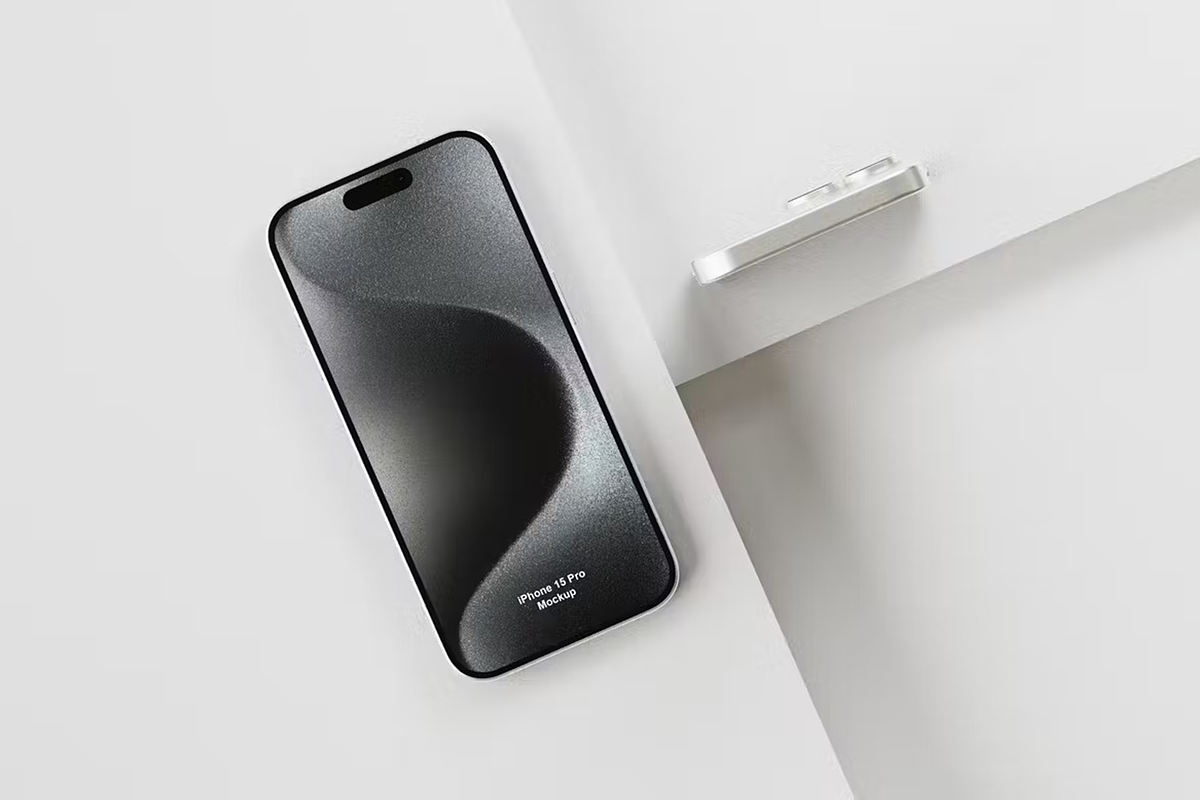 11 Psd iPhone 15 Pro Mockup, an iPhone Mockup by Se٧enStudio (Photo 9 of 12)