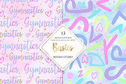 Gymnastics Basic Digital Papers, a Pattern Graphic by Masha  Studio (Thumbnail 6 of 7)