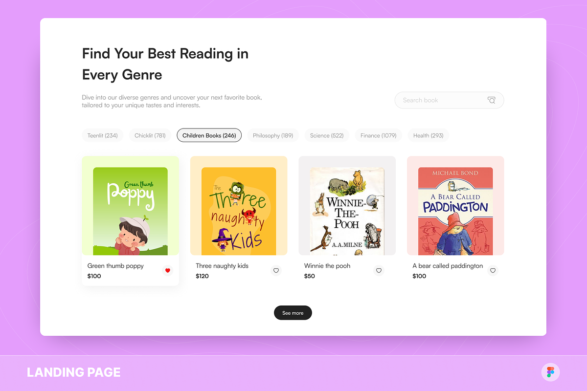 BookWise - Bookstore Landing Page, an UI Kit Template by Studio Delapan (Photo 2 of 3)