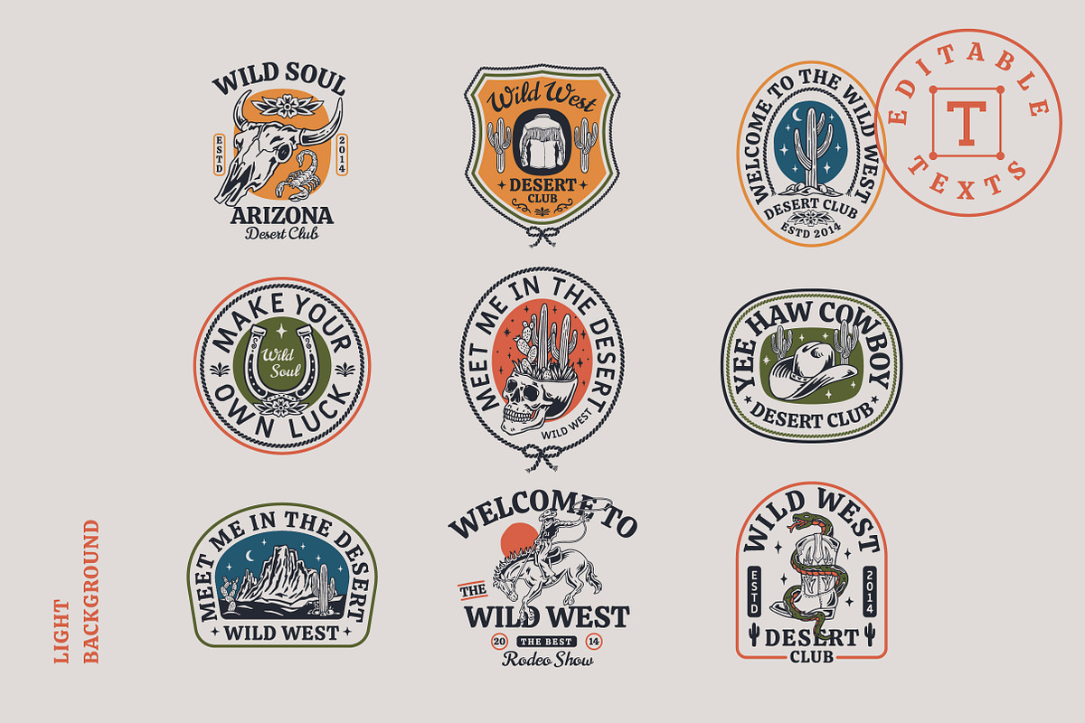 Western Badges and Objects, an Illustration by cd-design.co (Photo 2 of 8)