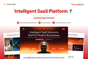 Intelligent SaaS Platform Website, a Landing Page Template by Font Kingdom (Thumbnail 1 of 5)