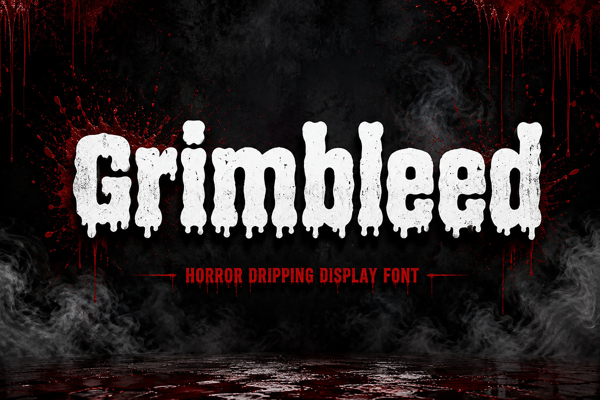 Grimbleed, a Slab Serif Font by Wow Magic (Photo 1 of 5)