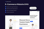 E-commerce Website UI KIT, a Landing Page Template by CreativeUI (Thumbnail 1 of 6)