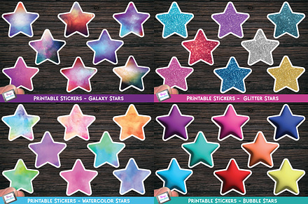 Star Sticker Bundle - PNG Stickers