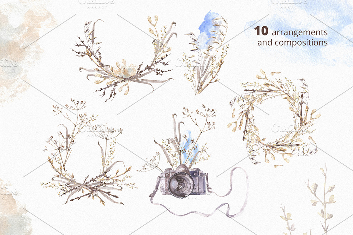 After Snow. Watercolor set., an Illustration by Dinkoobraz (Photo 4 of 19)