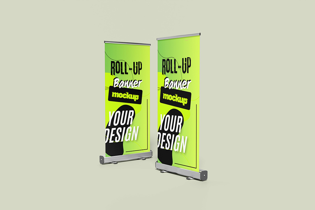Roll-Up Banner Mockup, an Advertising Mockup by Pikachudesign (Photo 2 of 4)