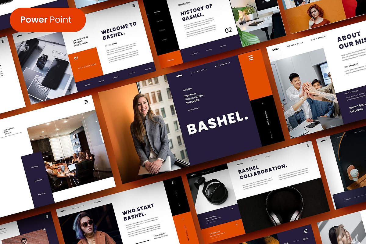 Bashel  – Business PowerPoint, a Presentation Template by Dens Creative Studio (Photo 1 of 6)