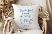 Cat and Coffee Line Art SVG Bundle, an Illustration by OK Design (Thumbnail 4 of 5)
