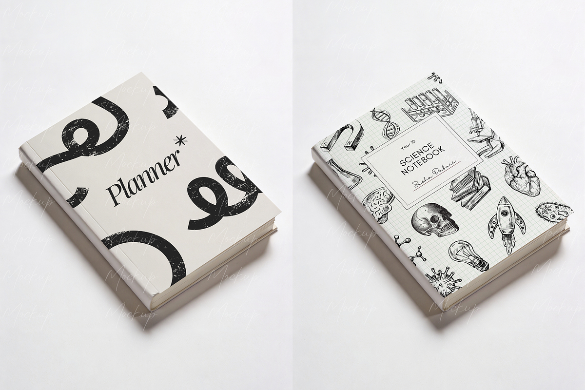 Minimalist Hardcover Book Mockup, a Product Mockup by TatiMockup (Photo 3 of 3)