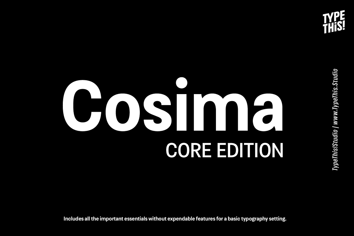 Cosima Core Edition, a Sans Serif Font by TypeThis!Studio (Photo 3 of 10)