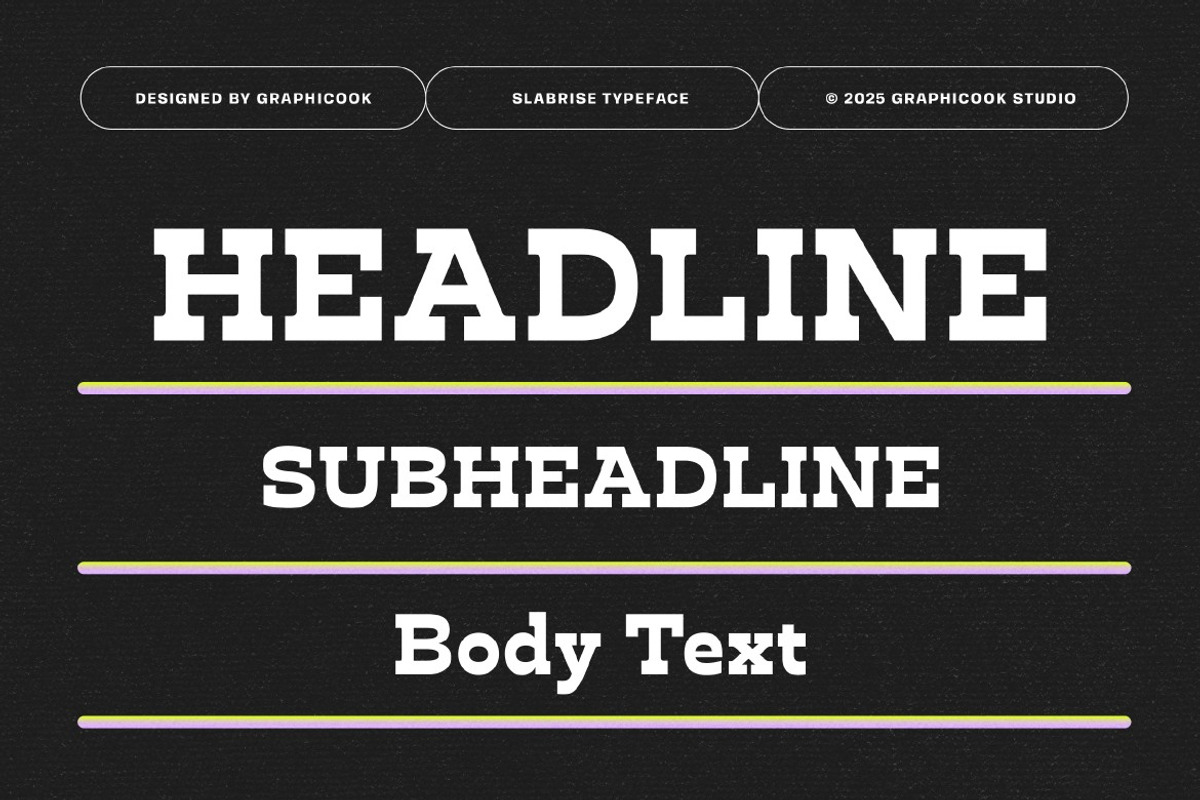Slabrise, a Slab Serif Font by graphicook (Photo 7 of 10)