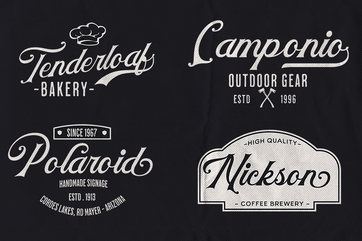 Holster - Vintage Script Font, a Script Font by Arendxstudio (Photo 8 of 10)