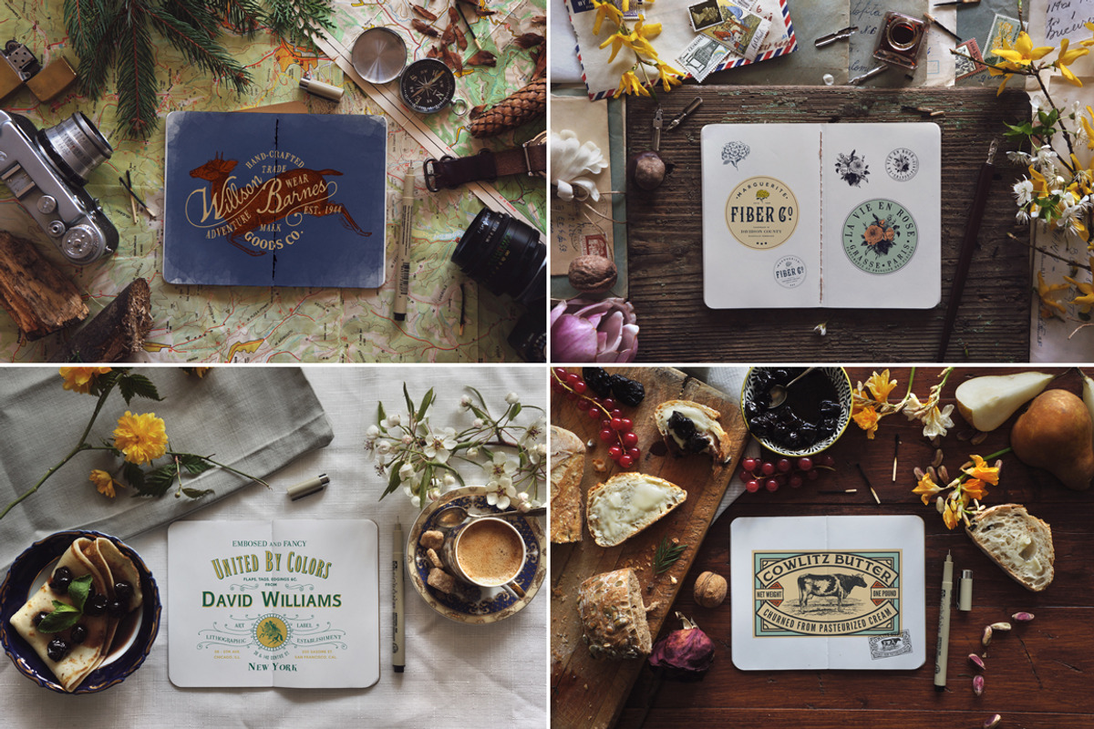 27 Notebook Mockups, a Mockup by Liviu (Photo 2 of 6)
