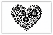Elegant Black Floral Heart, an Illustration by Amazin_art (Thumbnail 15 of 16)