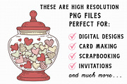 Whimsical Sweet Valentine Clipart, an Illustration by Libby Wishes (Thumbnail 2 of 8)