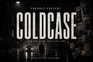 Coldcase - Modern Display Font