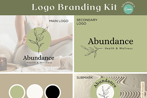 Wellness Logo Branding Kit