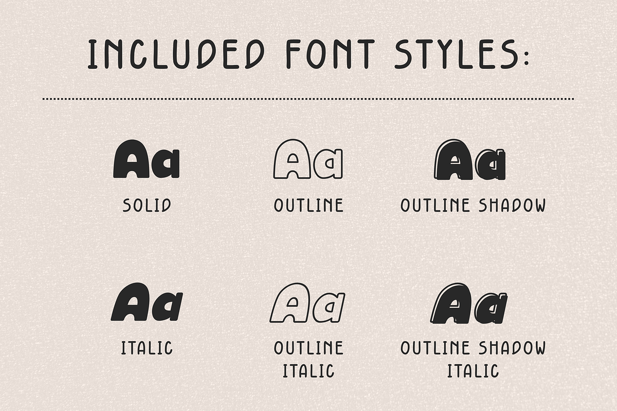 Retro Bubble Display Font Fatty Soda, a Handwritten Font by ZoloDesignHub (Photo 8 of 9)