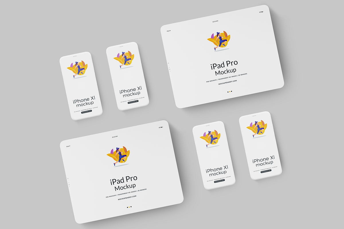 Clay Responsive Devices Mockups, an iPhone Mockup by Mockupdaddy (Photo 45 of 53)