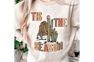 Retro Christmas Sublimation Design P