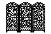 Ornamental Folding Screen Silhouette, an Object Graphic by hafijul (Thumbnail 2 of 4)