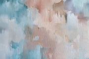 Abstract oil painting texture featuring soft blue and peach past, a Photo by Studio ANNA (Thumbnail 1 of 2)