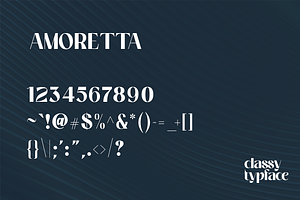 Amoretta - Classy Typeface