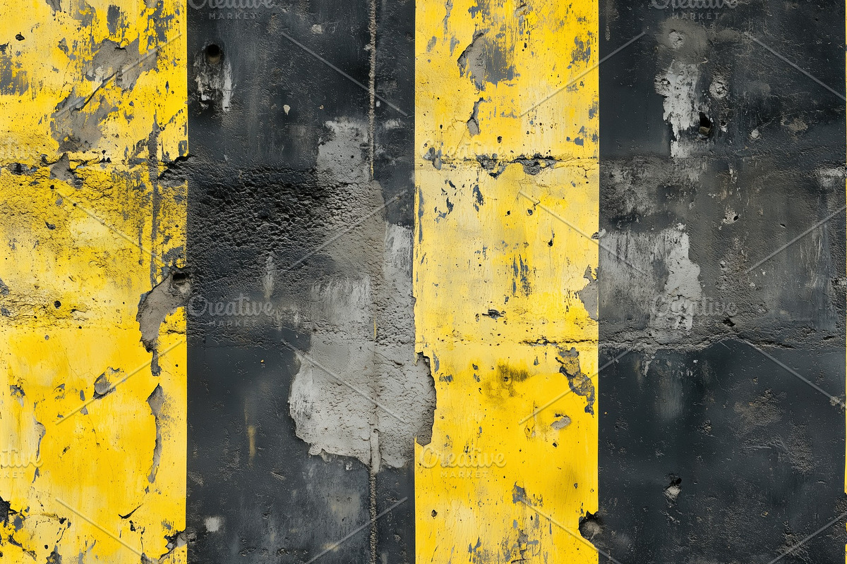 Seamless concrete bunker with industrial military markings weathered ...