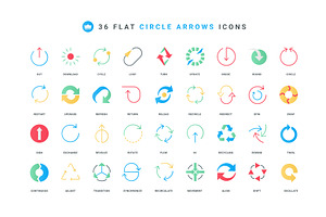 Circular arrows progress icons, an Object Illustration by Lemberg Vector